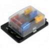 Fuse box with 6-piece warning lights