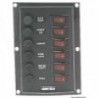 Vertical electrical panel with 6 switches