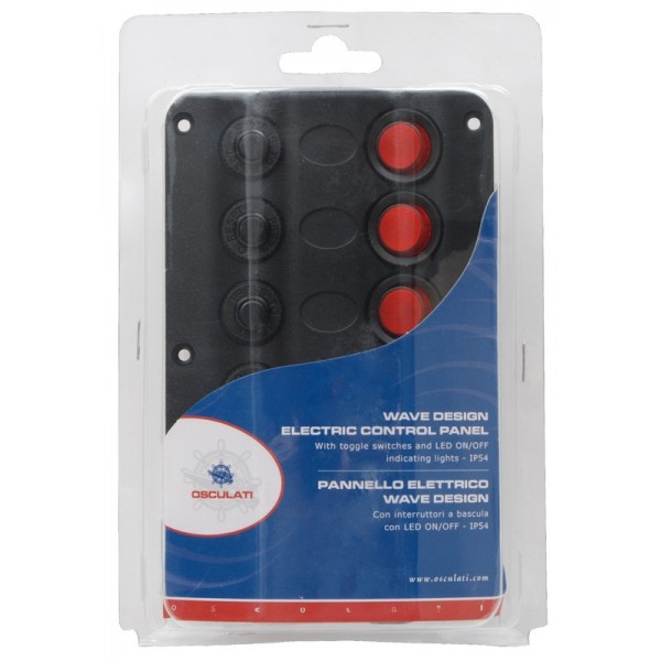 Quadro elettrico Wave a 6 interruttori - N°1 - comptoirnautique.com
