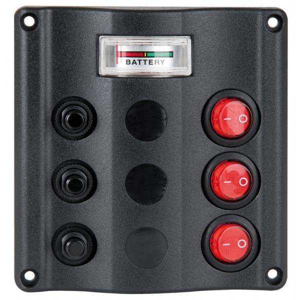 Wave 3 12V voltmeter electrical panel - N°2 - comptoirnautique.com