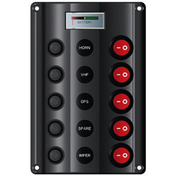Wave 5 Quadro elettrico con voltmetro a 12 V - N°1 - comptoirnautique.com