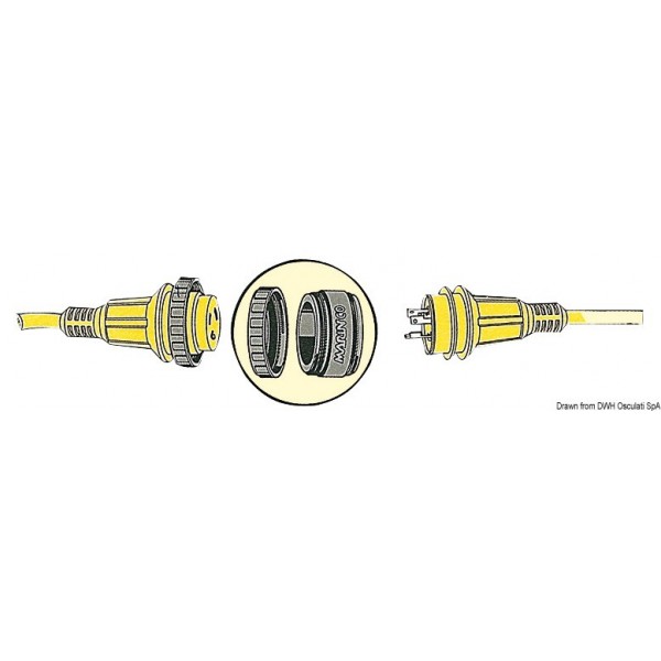 Connecteur en Lexan 30/50 A  - N°2 - comptoirnautique.com