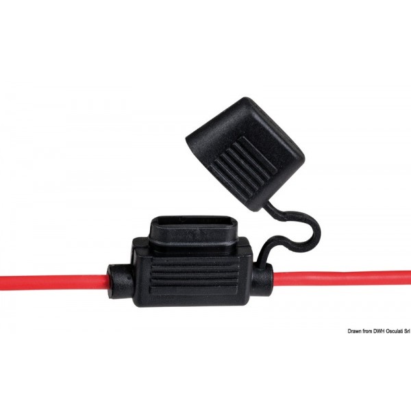 Fuse holders with waterproof plugs and 2 cables - N°1 - comptoirnautique.com