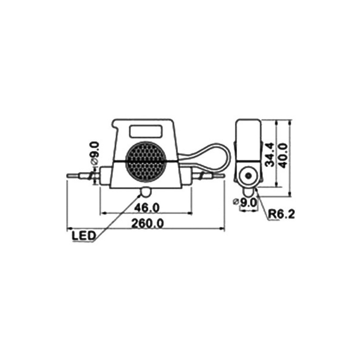 Osculati Porte Fusible Tanche Avec Led D Alarme Osc Comptoir Nautique