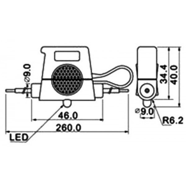 Porta-fusíveis à prova de água com LED de alarme - N°2 - comptoirnautique.com