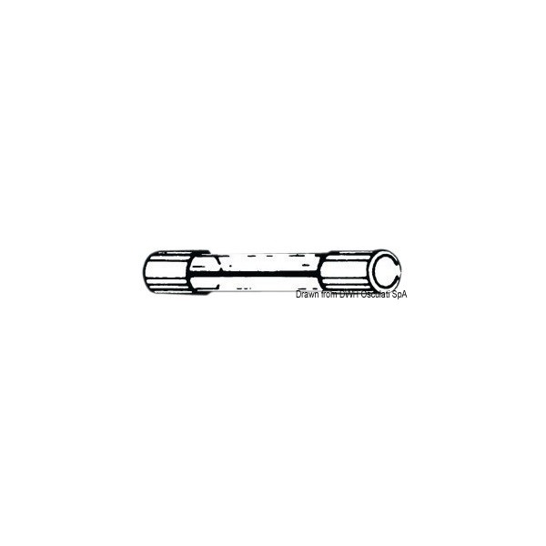 Fusibles de vidrio 5 A 6,3 x 32 mm - N°1 - comptoirnautique.com