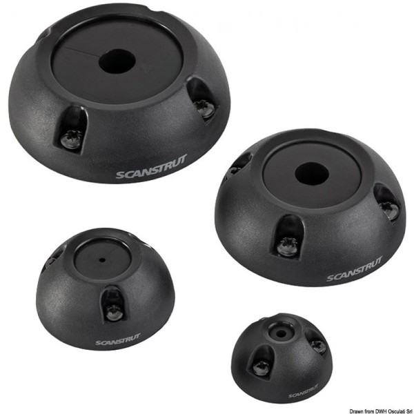 Pressacavo-pressacavo verticale in plastica nera Ø 2/8 mm  - N°1 - comptoirnautique.com