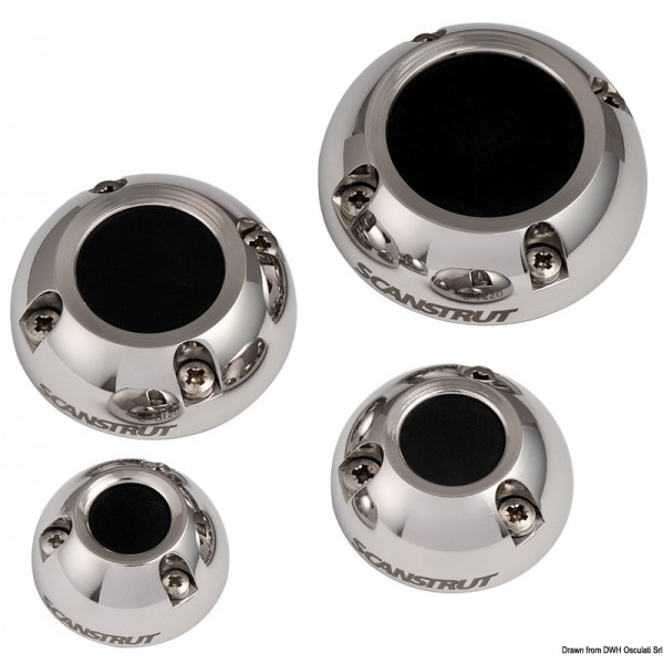 Cable gland Scanstrut stainless steel Ø 9/14 mm large hole  - N°1 - comptoirnautique.com 