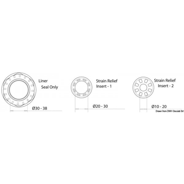 Pass-through for up to 4 cables max 15 mm - N°3 - comptoirnautique.com