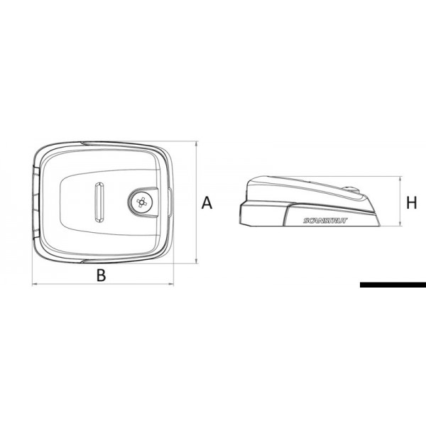 Horizontal SCANSTRUT black plastic cable gland 2-5/6mm - N°2 - comptoirnautique.com