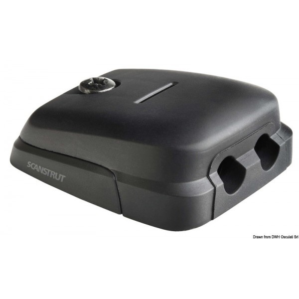 Pressacavo orizzontale SCANSTRUT in plastica nera 6-10mm  - N°1 - comptoirnautique.com