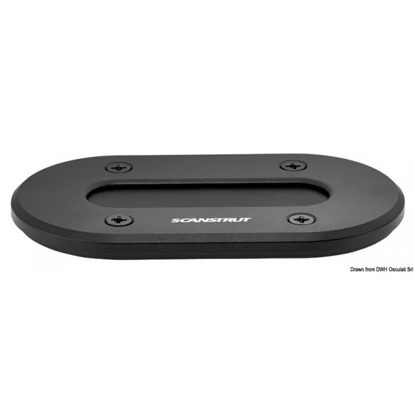 Pressacavo-alluminio nero Profilo basso Ø fino a 15 mm  - N°1 - comptoirnautique.com
