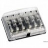 Glass fuse box p. N. 6 fuses