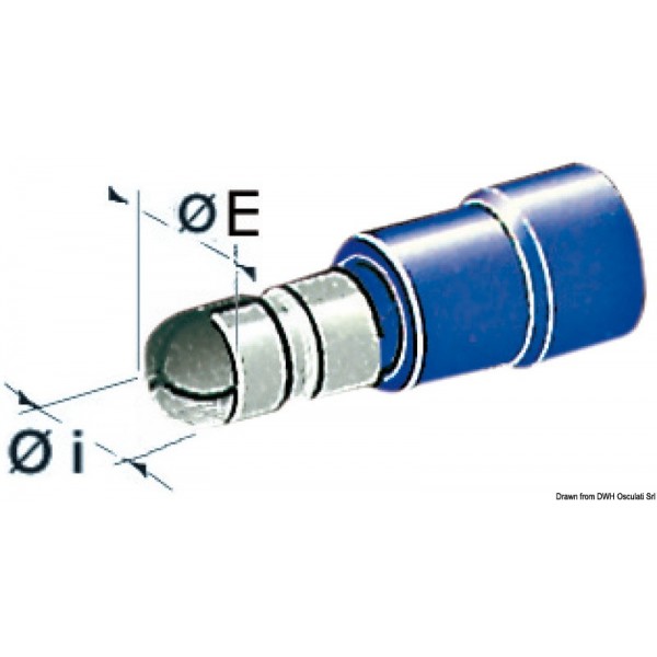 1-Terminale cilindrico maschio da 2,5 mm²  - N°1 - comptoirnautique.com