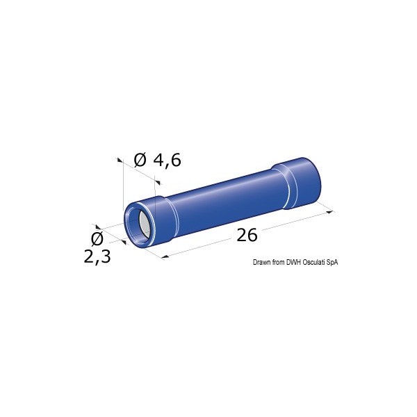 1-Spina di giunzione femmina da 2,5 mm²  - N°1 - comptoirnautique.com