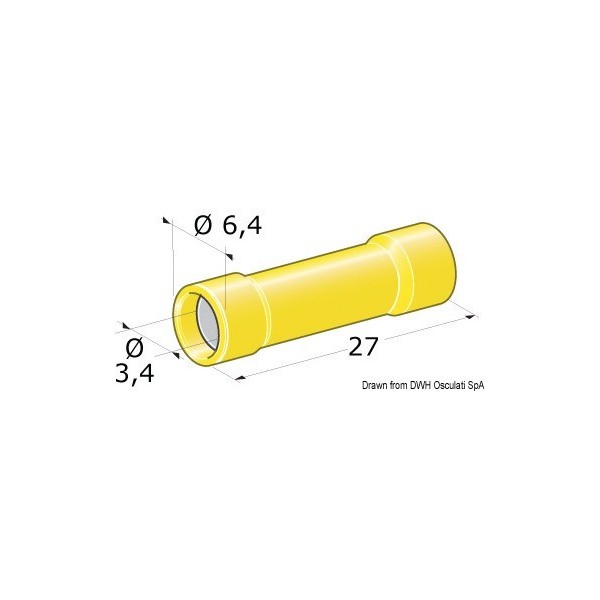 Spina di giunzione femmina 2,5-6 mm²  - N°1 - comptoirnautique.com