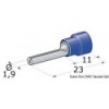 Ficha de ligação macho de 1-2,5 mm² - N°1 - comptoirnautique.com