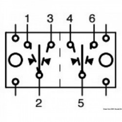 Schalter (ON)-OFF-(ON) 12 V