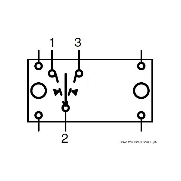 Schalter (ON)-OFF-(ON) 2 weiße Glühbirnen 12V - N°1 - comptoirnautique.com
