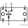 Interruttore (ON)-OFF-(ON) 2 lampadine bianche da 12 V 