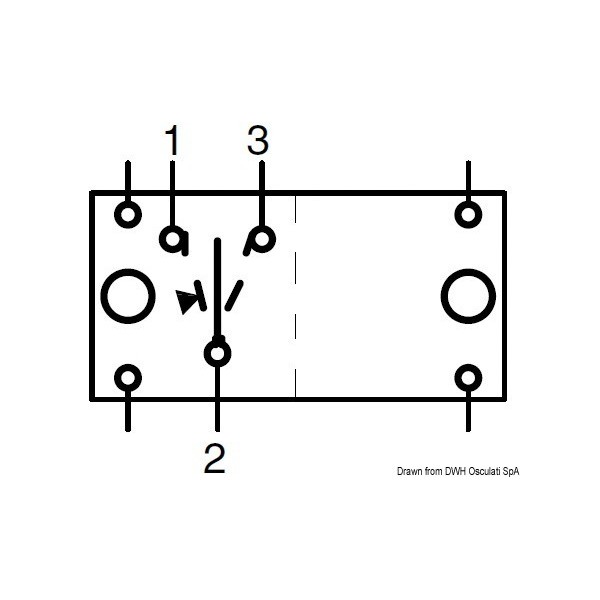 ON-OFF switch 2 white 12 V bulbs - N°1 - comptoirnautique.com