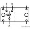 Interruttore ON-Interruttore OFF 2 lampadine bianche da 12 V 