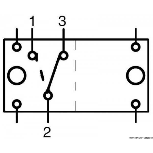 Interruttore ON-ON 2 lampadine bianche da 12 V  - N°2 - comptoirnautique.com