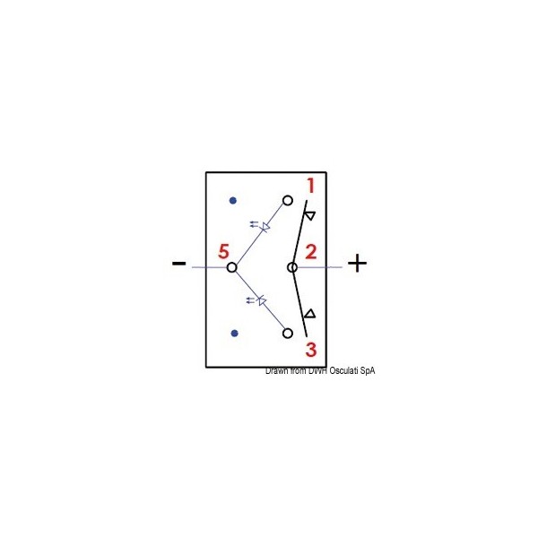 Interrupteur Marina R (ON)-OFF-(ON) p. passerelle  - N°3 - comptoirnautique.com