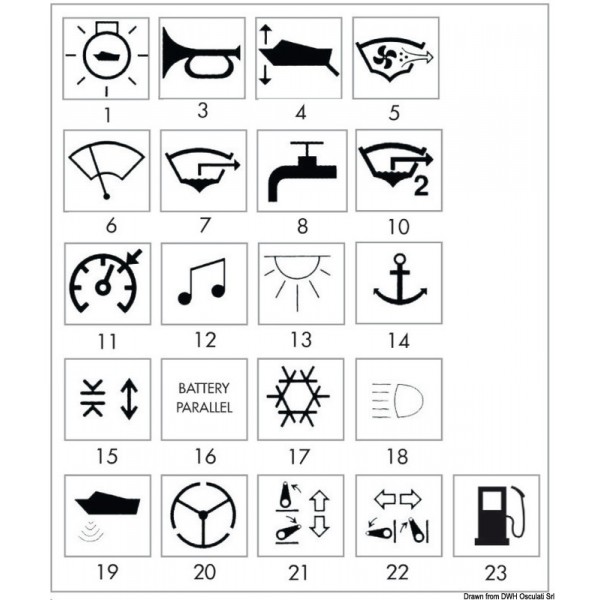 Osculati Bascule surface rigide p. Marine R Feu de route OSC-14.199.57 ...