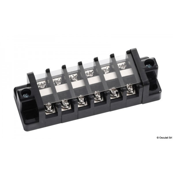 Electrical terminal block 6 terminals 20A - N°1 - comptoirnautique.com