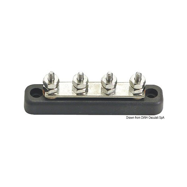 Barrette support Bus-Bar 4 x 5 mm  - N°1 - comptoirnautique.com