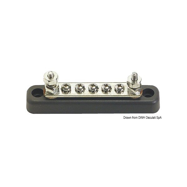 Barrette support Bus-Bar 2 x 5 mm  - N°1 - comptoirnautique.com