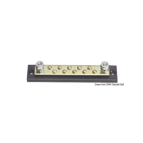 Barrette support Bus-Bar 10 x 4 mm  - N°1 - comptoirnautique.com