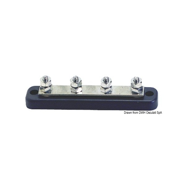 Barrette support Bus-Bar 4 x 6 mm  - N°1 - comptoirnautique.com