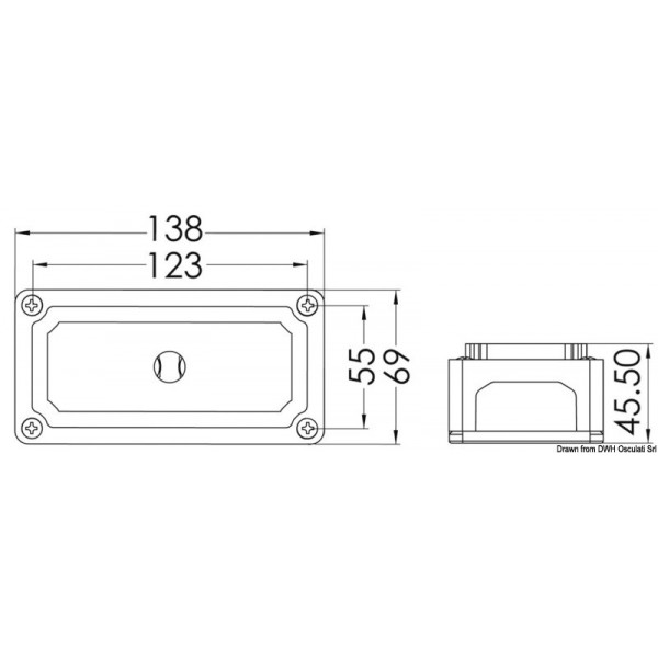 Caixa separada de 4x10 mm para barramento de ligação - N°2 - comptoirnautique.com