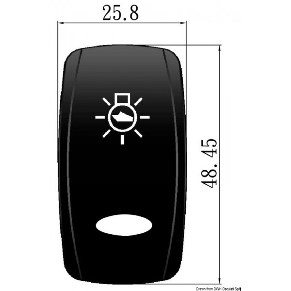 Balancim oval interior Luzes de navegação Marine TOP - N°2 - comptoirnautique.com