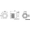 Acciaio inox FLAT ON-OFF Interruttore rosso 12 V  - N°3 - comptoirnautique.com
