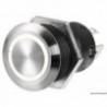 Interruttore piatto in acciaio inox (ON)-OFF 24 V bianco 