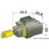 2-pole female waterproof connector