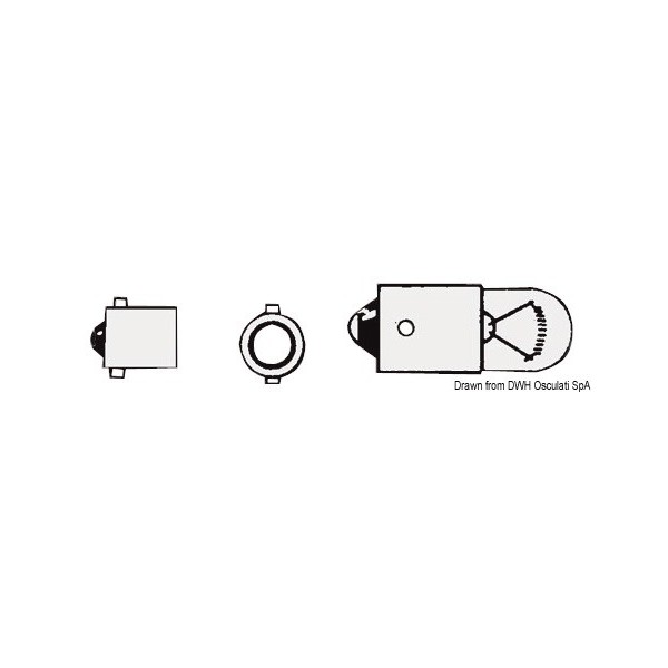 Small bayonet bulb 12 V 4 W - N°1 - comptoirnautique.com