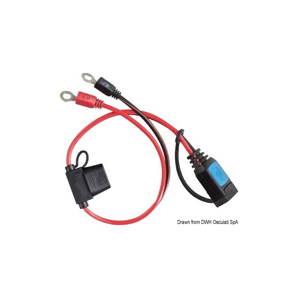 Cable with 6mm eyelets (battery motor) - N°1 - comptoirnautique.com 