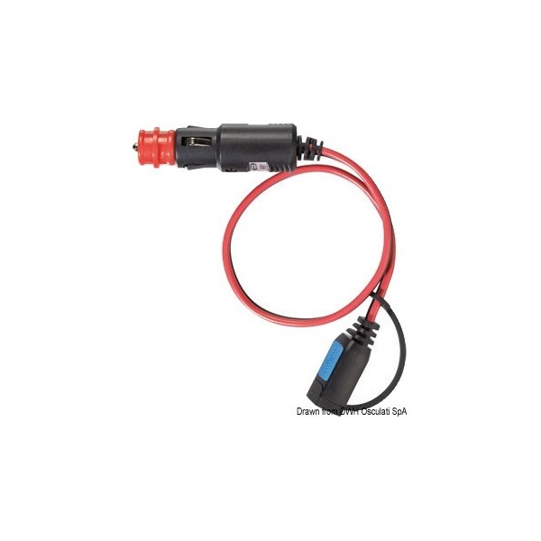 Cable with optional standard cigarette lighter socket - N°1 - comptoirnautique.com 