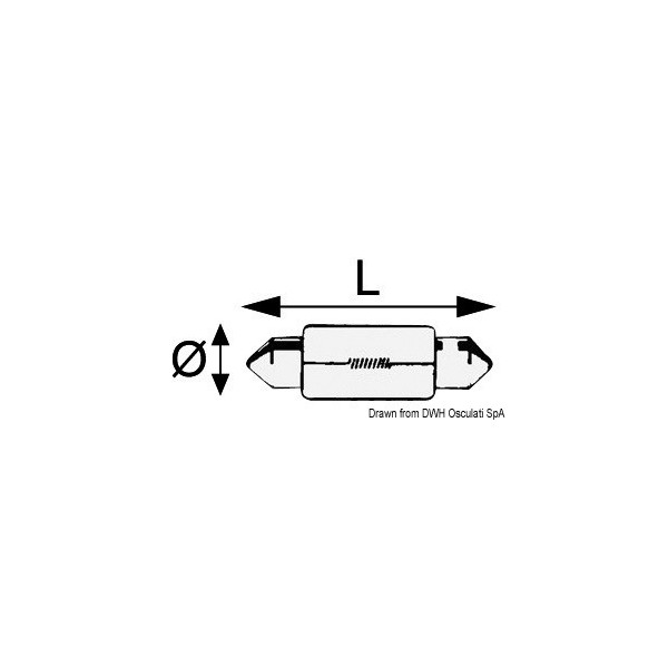 Shuttle-Glühbirne 24 V 10 W - N°2 - comptoirnautique.com