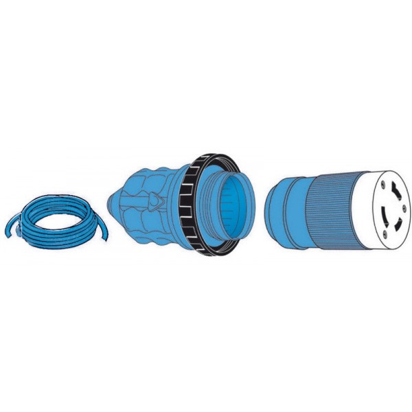 Spina Moplen in policarbonato 50 A 220 V - N°2 - comptoirnautique.com
