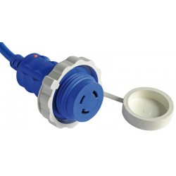 Cable plug 10 m blue 30 A