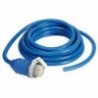 Cavo con tappo pre-montato blu 10 m 50 A 