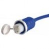Pre-assembled cap plug cable blue 15 m 50 A