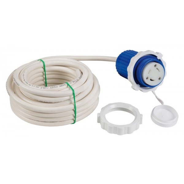 Cavo con tappo pre-montato blu 10 m 24 A 3x4  - N°2 - comptoirnautique.com