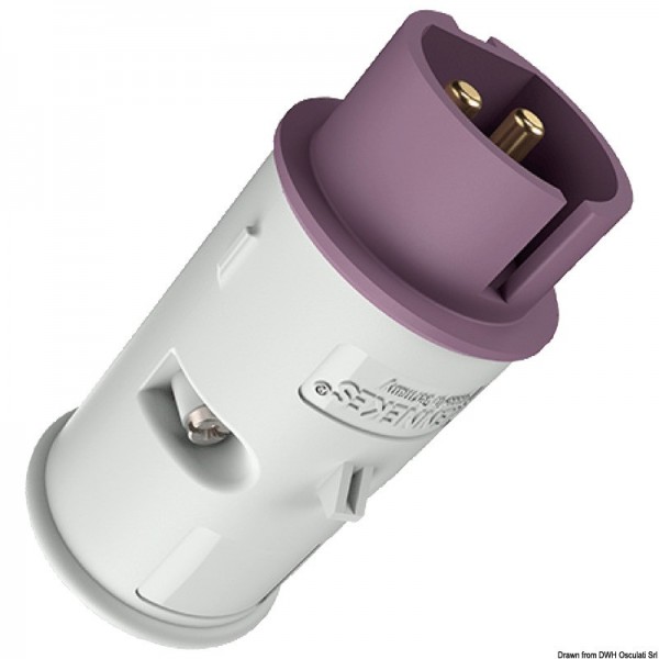 Spina di corrente morsetti a vite a 2 poli 12/24V 16A - N°1 - comptoirnautique.com