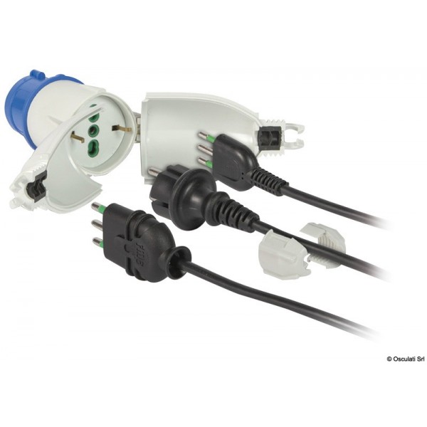 Convertitore da banchina impermeabile per prese Schuko - N°1 - comptoirnautique.com